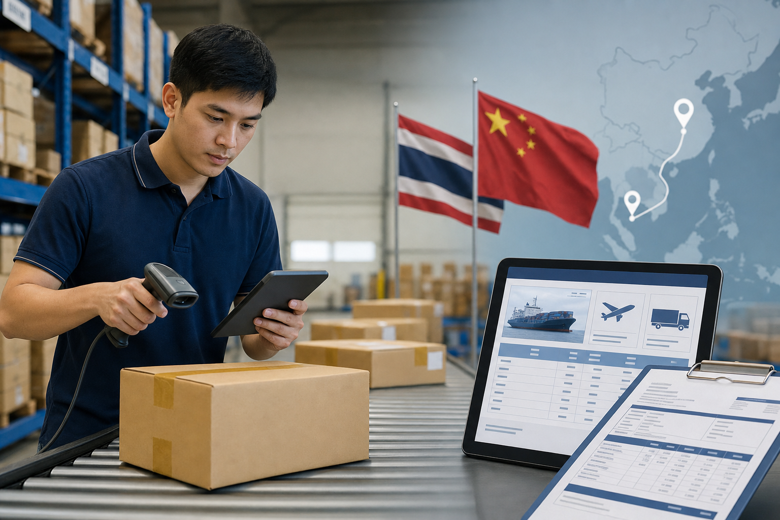 ระบบ Cargo นำเข้าสินค้าจีน คำนวณขนส่งและจัดการพัสดุ